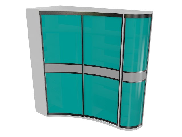 cabinet 5 sliding wardrobe 3D Model .c4d .max .obj .3ds .fbx .stl .blend 