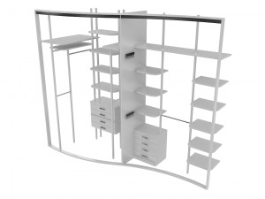 cabinet 7 sliding wardrobe 3D 模型