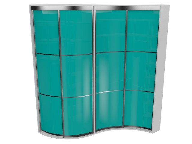 cabinet 8 sliding wardrobe 3D Model .c4d .max .obj .3ds .fbx .stl .blend 
