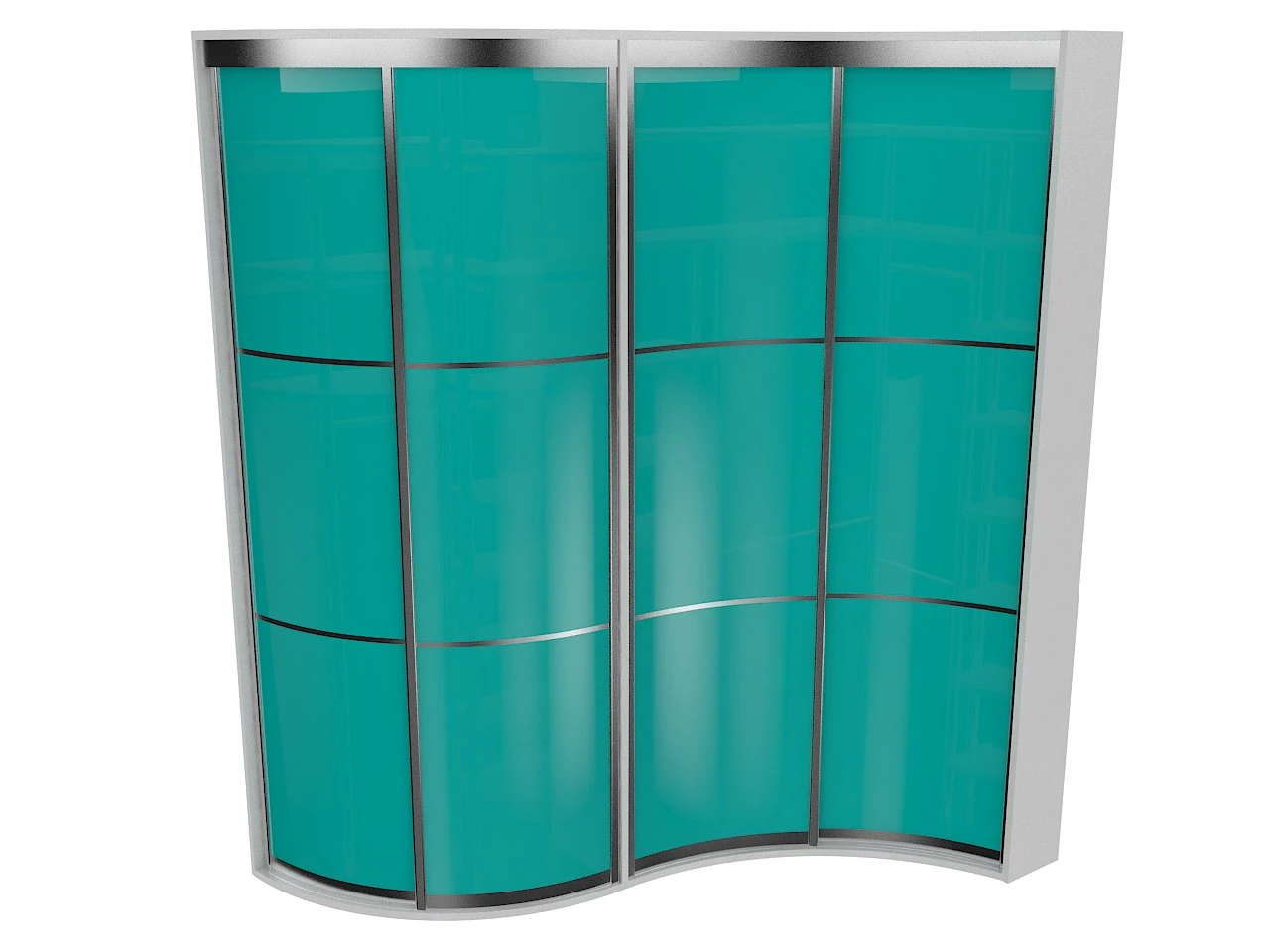 cabinet 8 sliding wardrobe 3D Model .c4d .max .obj .3ds .fbx .stl .blend 