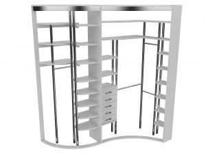 cabinet 8 sliding wardrobe 3D Model