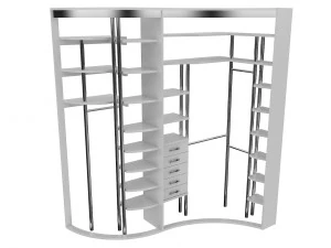 cabinet 8 sliding wardrobe 3D Model