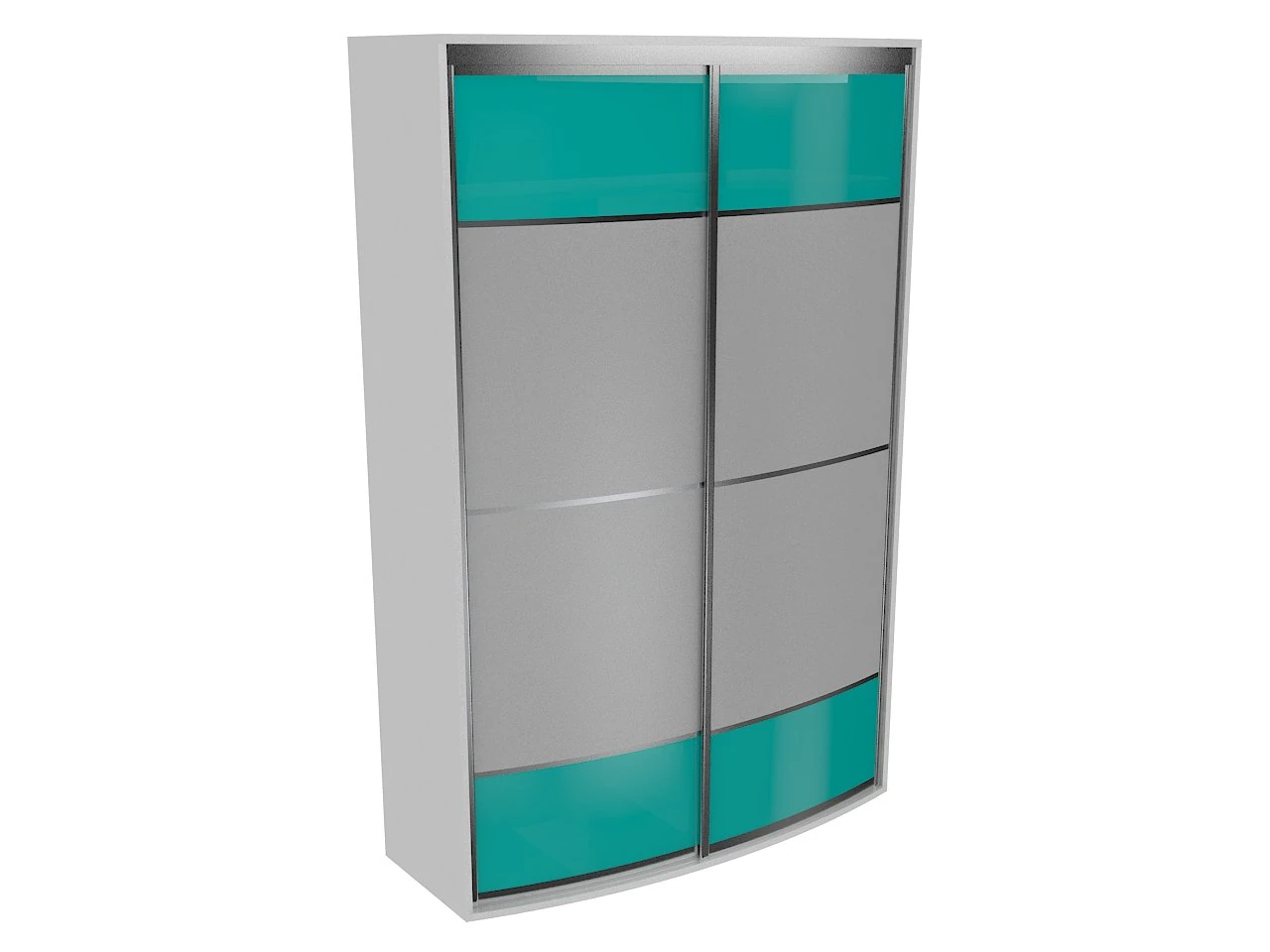 cabinet 9 sliding wardrobe 3D Model .c4d .max .obj .3ds .fbx .stl .blend