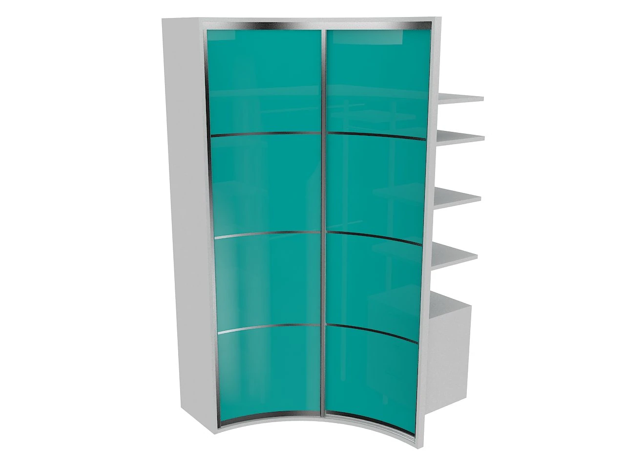 cabinet 10 sliding wardrobe 3D Model .c4d .max .obj .3ds .fbx .stl .blend 