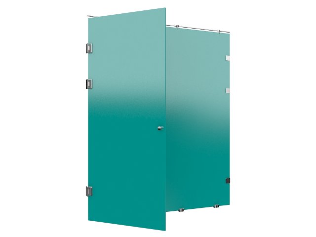 shower partition 4 3D मॉडल .c4d .max .obj .3ds .fbx .stl .blend 