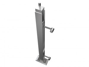 racks for a glass handrail 6 racks 3D मॉडल