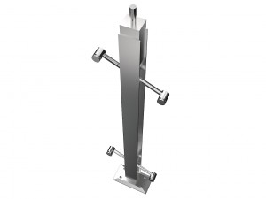 racks for a glass handrail 6 racks 3D मॉडल