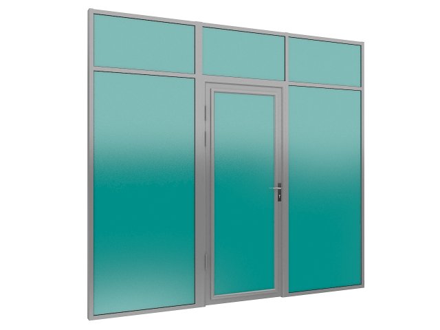 glass partition 1 Modelo 3D .c4d .max .obj .3ds .fbx .stl .blend 