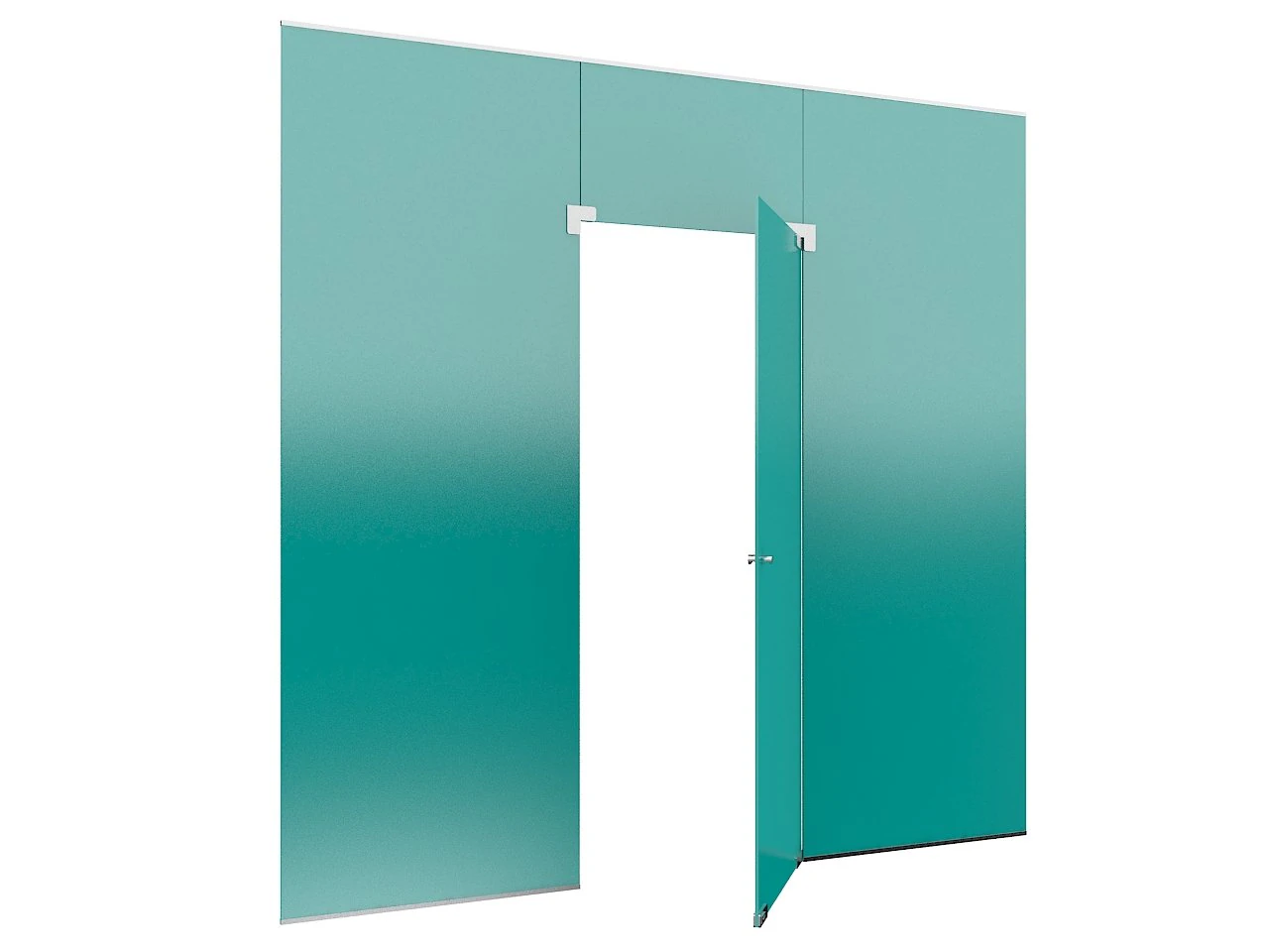 glass partition 4 3D Model .c4d .max .obj .3ds .fbx .stl .blend 