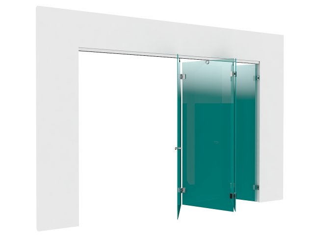 glass partition 6 3D 模型 .c4d .max .obj .3ds .fbx .stl .blend 