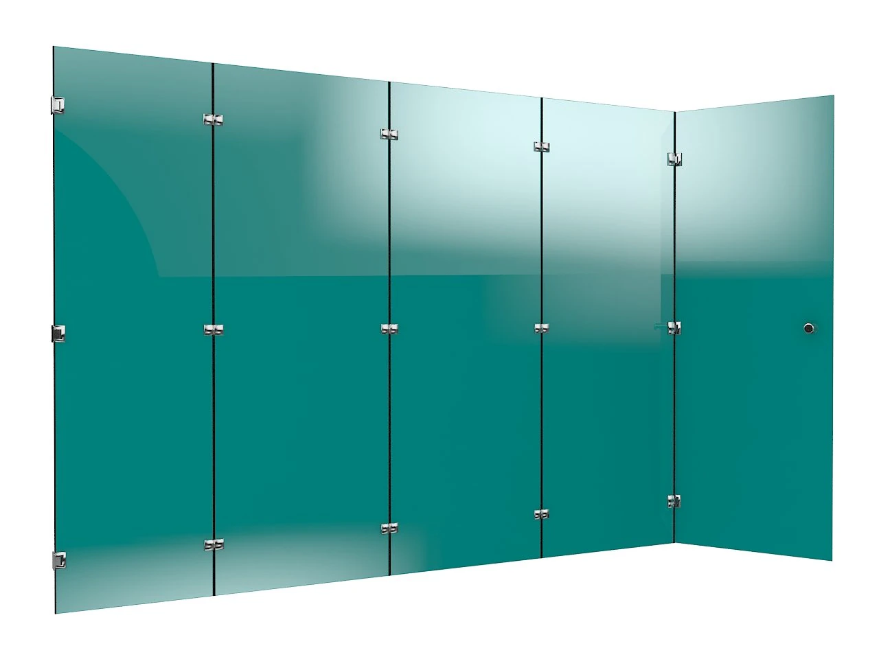 glass partition 8 3D Model .c4d .max .obj .3ds .fbx .stl .blend 