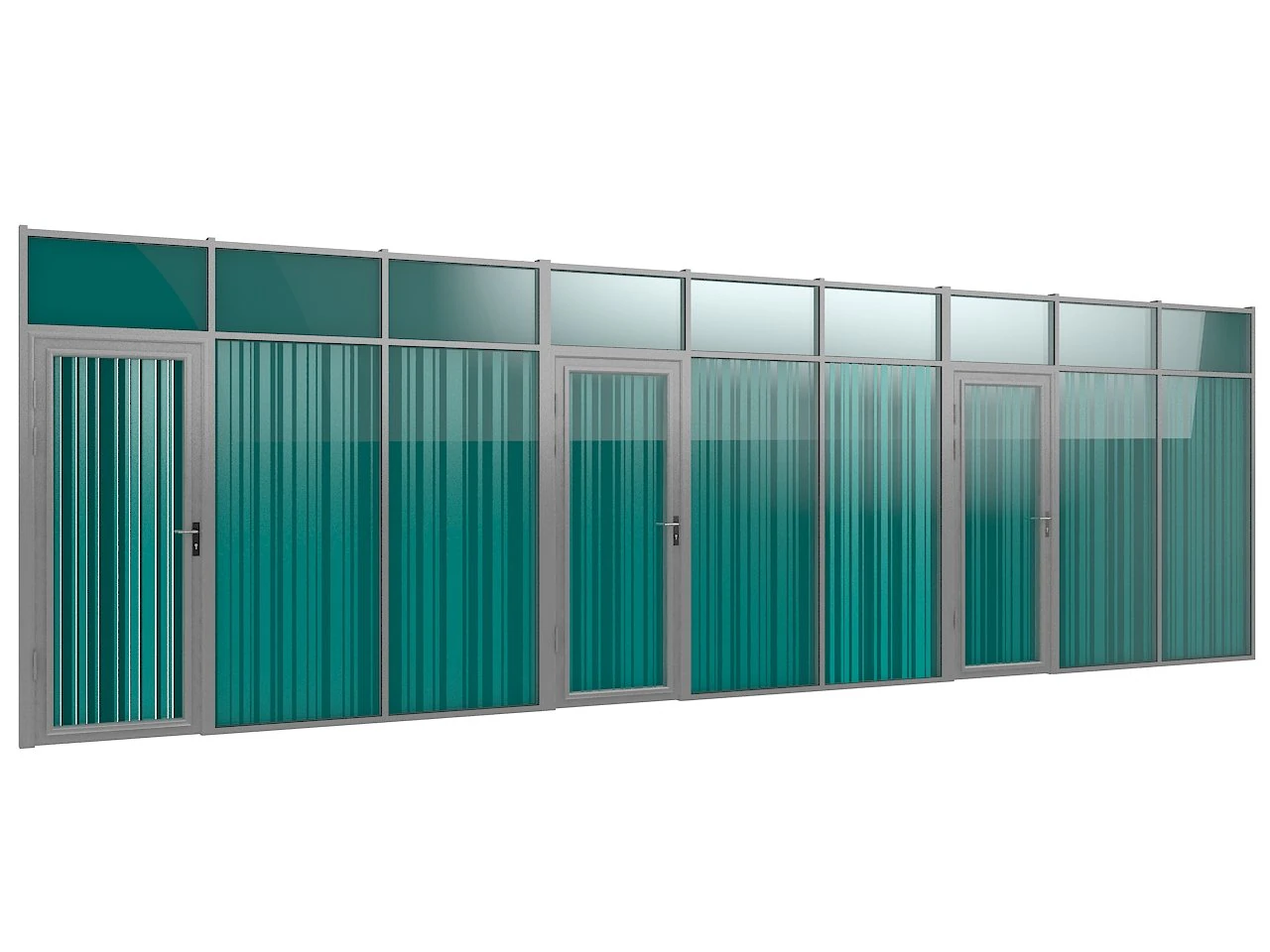 glass partition 11 3D Model .c4d .max .obj .3ds .fbx .stl .blend