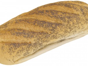 poppy seed bread - high and low poly versions Modèle 3D