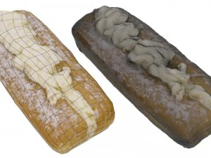 jam doughnut - high and low poly versions 3D Model