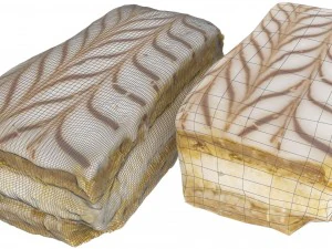 cake slice - high and low poly versions 3D Model