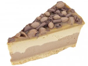 초콜릿 치즈 케이크 조각 - 높고 낮은 폴리 3D 모델