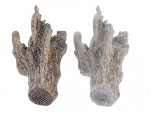 petrified wood stump - high and low poly versions Modèle 3D