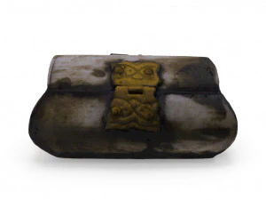 mini chest 02 - low and high poly versions 3D Model