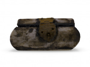 mini chest 02 - low and high poly versions 3D Model