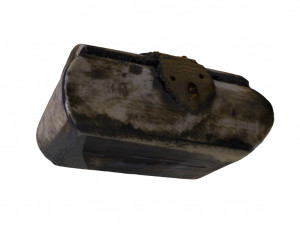 mini chest 02 - low and high poly versions 3D Model