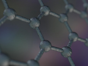 graphene structure allotrope of carbon 3D Model