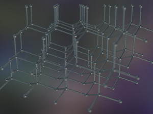 graphene structure allotrope of carbon 3D Model
