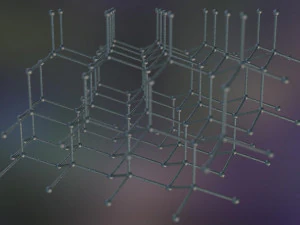 graphene structure allotrope of carbon 3D Model