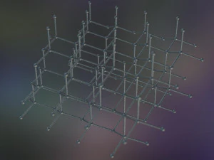 graphene structure allotrope of carbon 3D Model