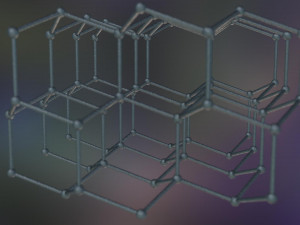graphene structure allotrope of carbon 3D Model