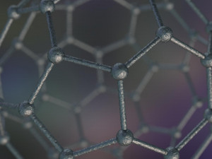 graphene structure allotrope of carbon 3D Model