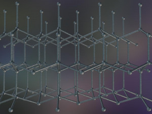 graphene structure allotrope of carbon 3D Model