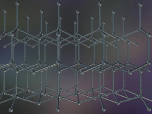 graphene structure allotrope of carbon 3D Model