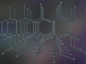 graphene structure allotrope of carbon 3D Model
