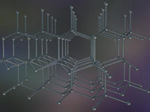 graphene structure allotrope of carbon 3D Model