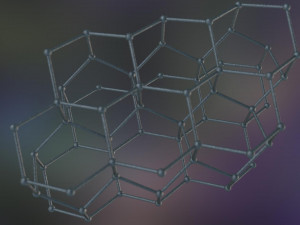 graphene structure allotrope of carbon 3D Model
