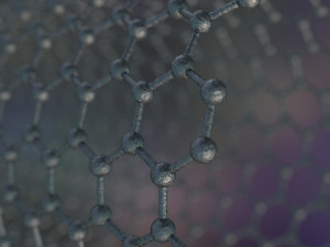 graphene structure allotrope of carbon 3D Model