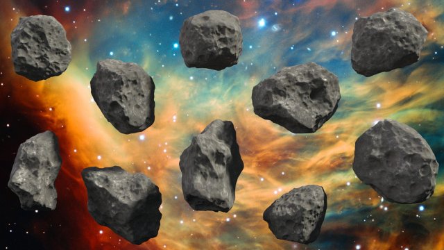 asteroids - set of 10 unique variations Modelo 3D .c4d .max .obj .3ds .fbx .stl .blend 