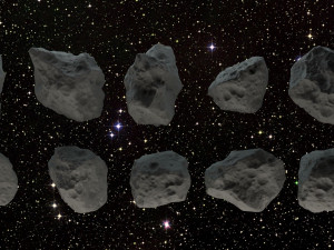 asteroids - set of 10 unique variations Modelo 3D
