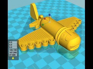 columbian gold plane 3d print model 3D 프린트 모델