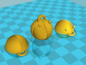 keychain ball of yarn 3Dプリントモデル