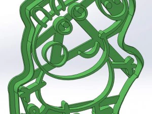peppa pig family 3d print cookie cutters model 3D Print Model
