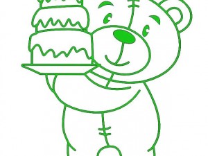 teddy bear 3d print cookie cutters model 3D Druckmodell