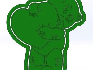 modello di formine per biscotti con stampa 3d di orsacchiotto Modello di stampa 3D