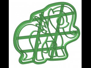 rainbow pony 3d print cookie cutters model 3D Print Model