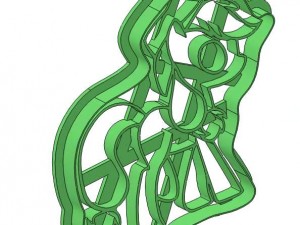 rainbow pony 3d print cookie cutters model 3D Print Model