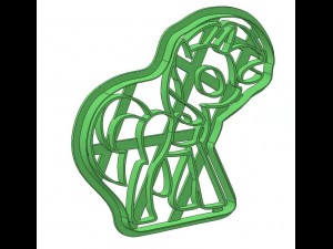rainbow pony 3d print cookie cutters model 3D Print Model