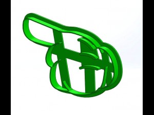 mikey mouse hands 3d print cookie cutters models 3D Print Model