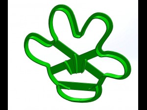 mikey mouse hands 3d print cookie cutters models 3D Print Model