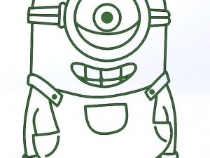 minions 3d print cookie cutters model 3D Print Model