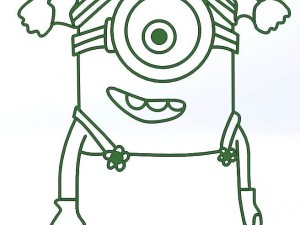 minions 3d print cookie cutters model 3D Print Model
